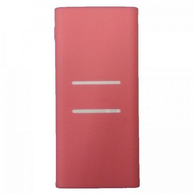 Силиконовый чехол для Xiaomi Mi Power Bank 2C 20000 mAh (Pink/Розовый) - 1